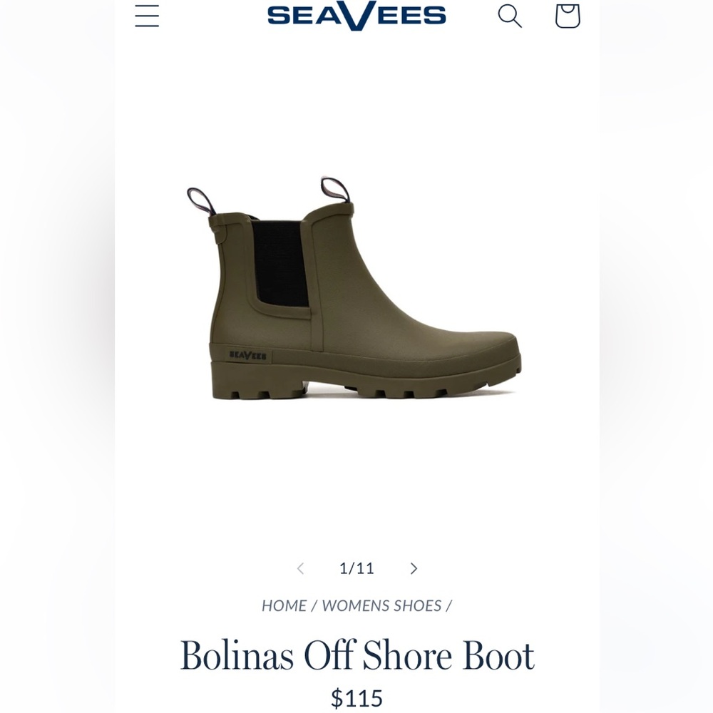 SeaVees Bolina Off Shore Boot Womens Green Size 9